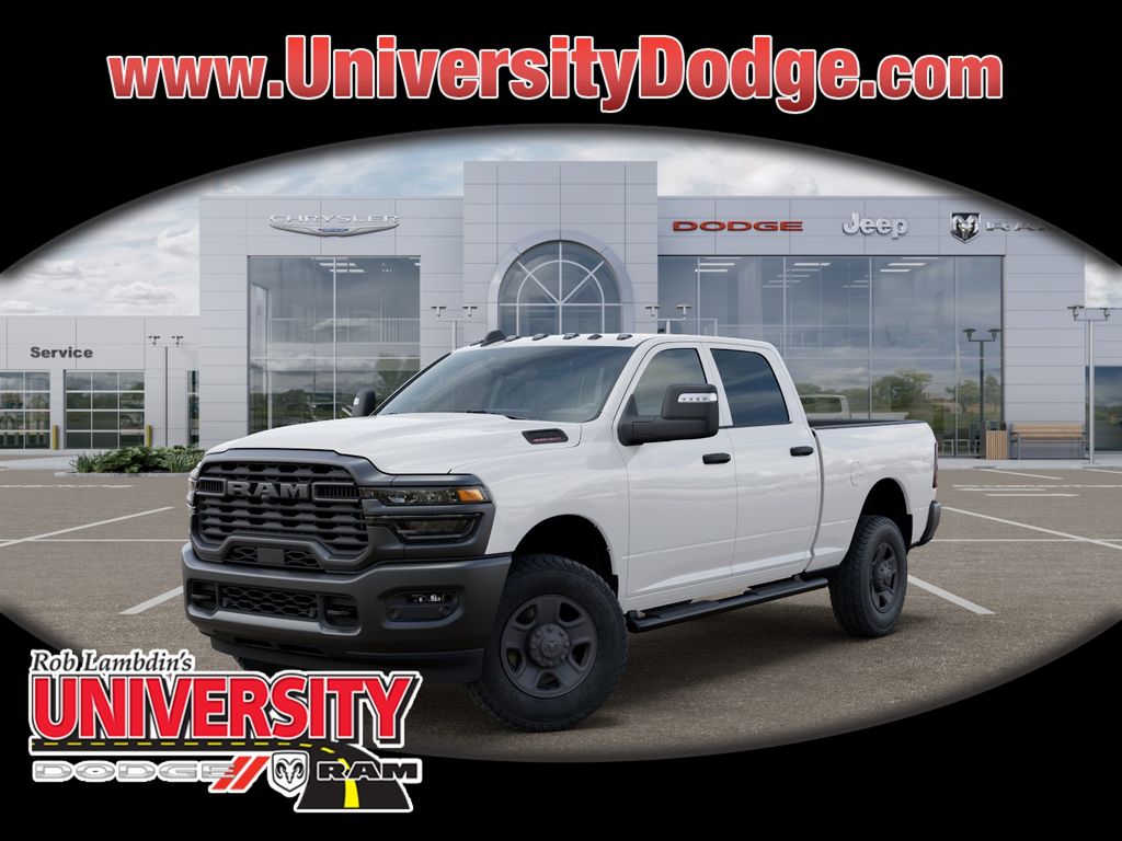 Bright White Clearcoat 2026 RAM 2500 Tradesman Crew Cab 4WD Pickup Truck Four-Wheel Drive 8-Speed Automatic