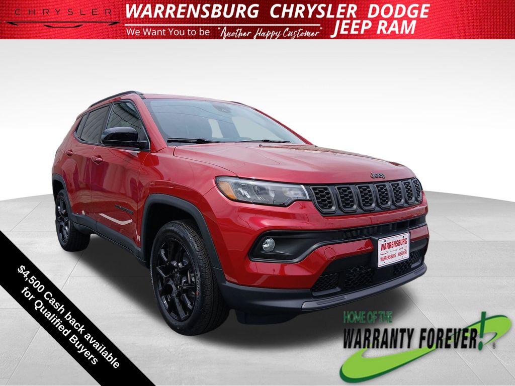 Red Hot Pearlcoat 2026 Jeep Compass SUV / Crossover Four-Wheel Drive 8-Speed Automatic