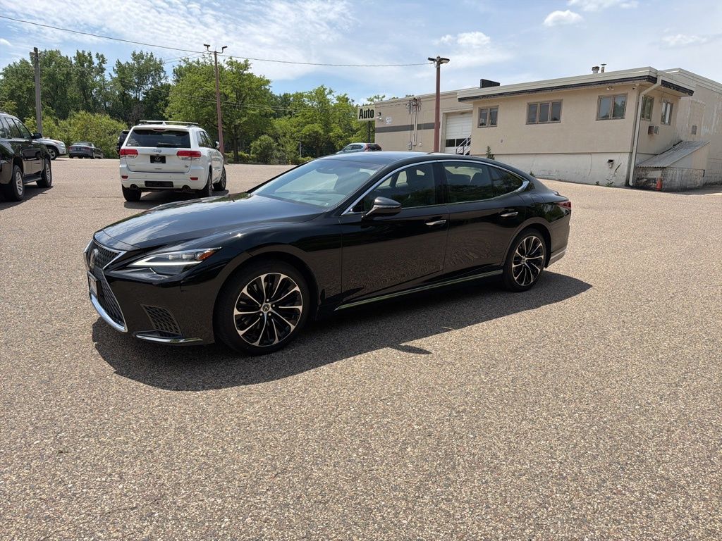Black (Obsidian) 2023 Lexus LS 500 AWD Sedan All-Wheel Drive Automatic