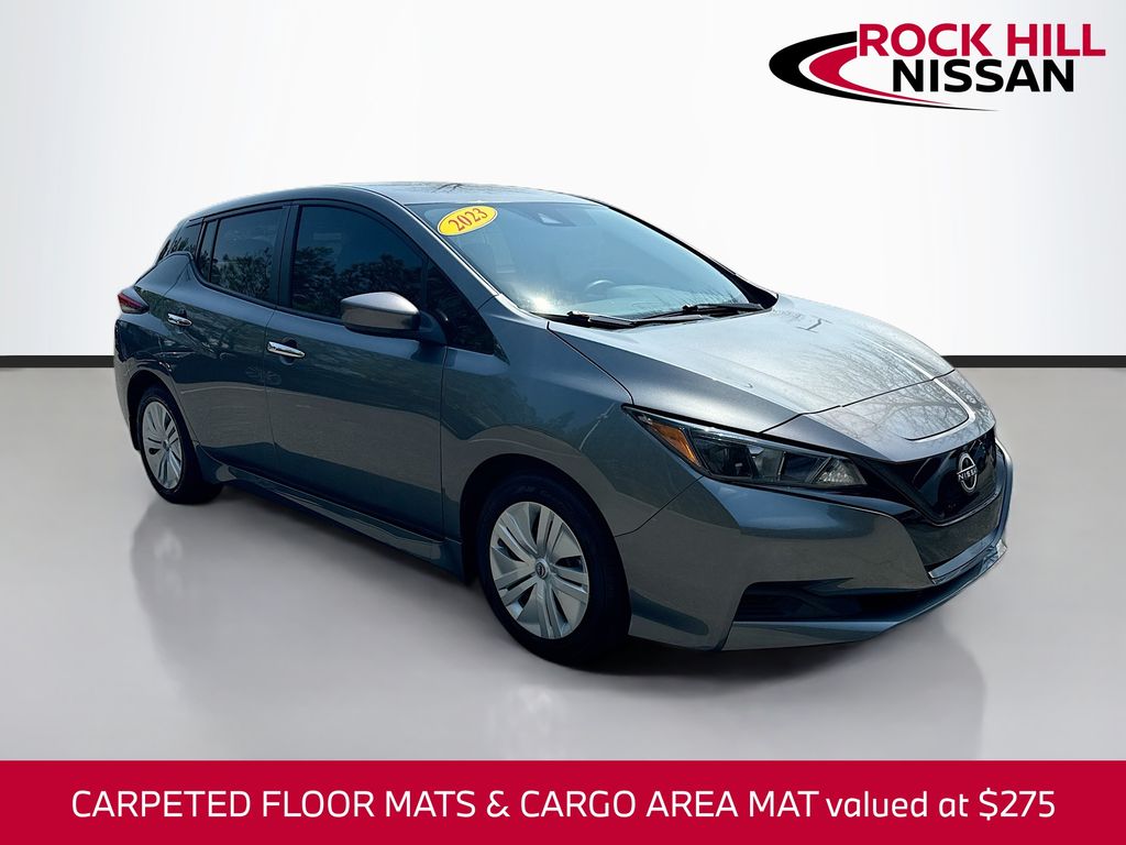 Gray (Gun Metallic) 2023 Nissan LEAF S FWD Hatchback Front-Wheel Drive Automatic