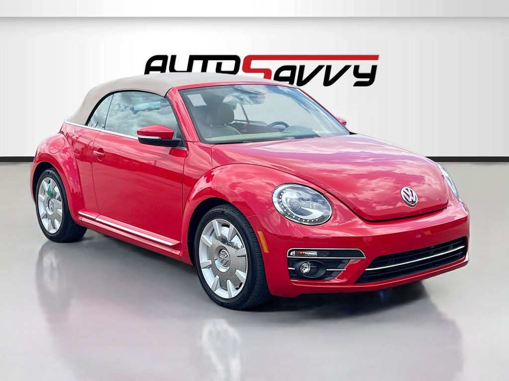 2019 Volkswagen Beetle Convertible 2.0T SE Red at AutoSavvy Houston Southwest