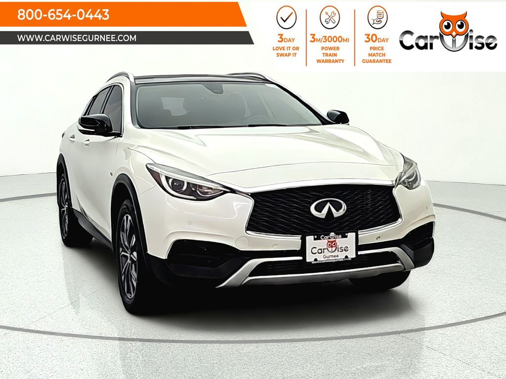 Majestic White 2019 INFINITI QX30 SUV / Crossover All-Wheel Drive 7-Speed Automatic Overdrive