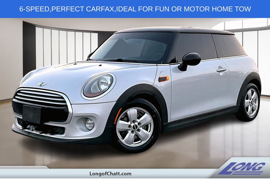 White Silver 2015 MINI Cooper Hatchback Front-Wheel Drive 6-Speed Manual