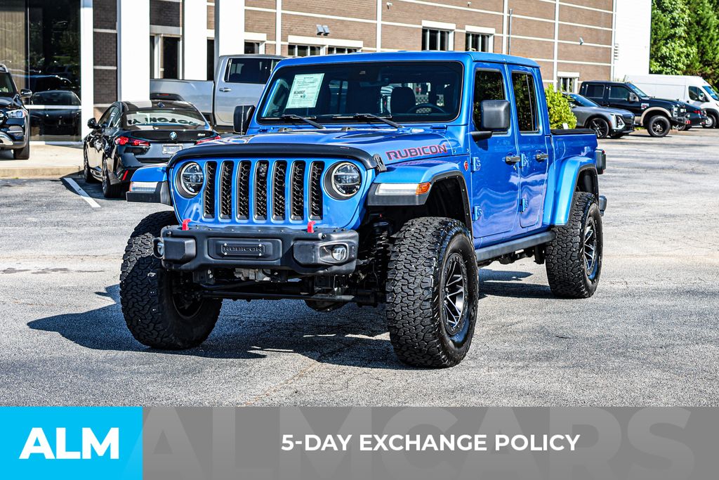 Used 2021 Blue Jeep Rubicon image 3