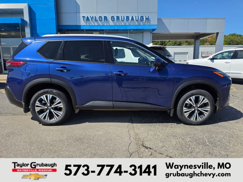 Caspian Blue Metallic 2021 Nissan Rogue SUV / Crossover All-Wheel Drive Continuously Variable Transmission