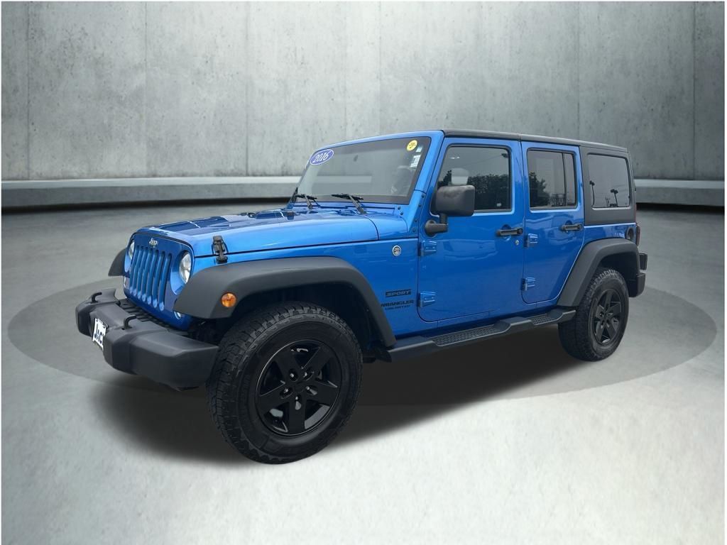 Hydro Blue Pearl Coat 2016 Jeep Wrangler SUV / Crossover Four-Wheel Drive 5-Speed Automatic