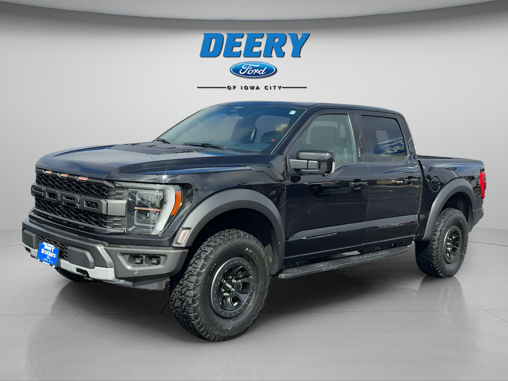 Agate Black Metallic 2023 Ford F-150 Raptor SuperCrew 4WD Pickup Truck Four-Wheel Drive 10-Speed Automatic
