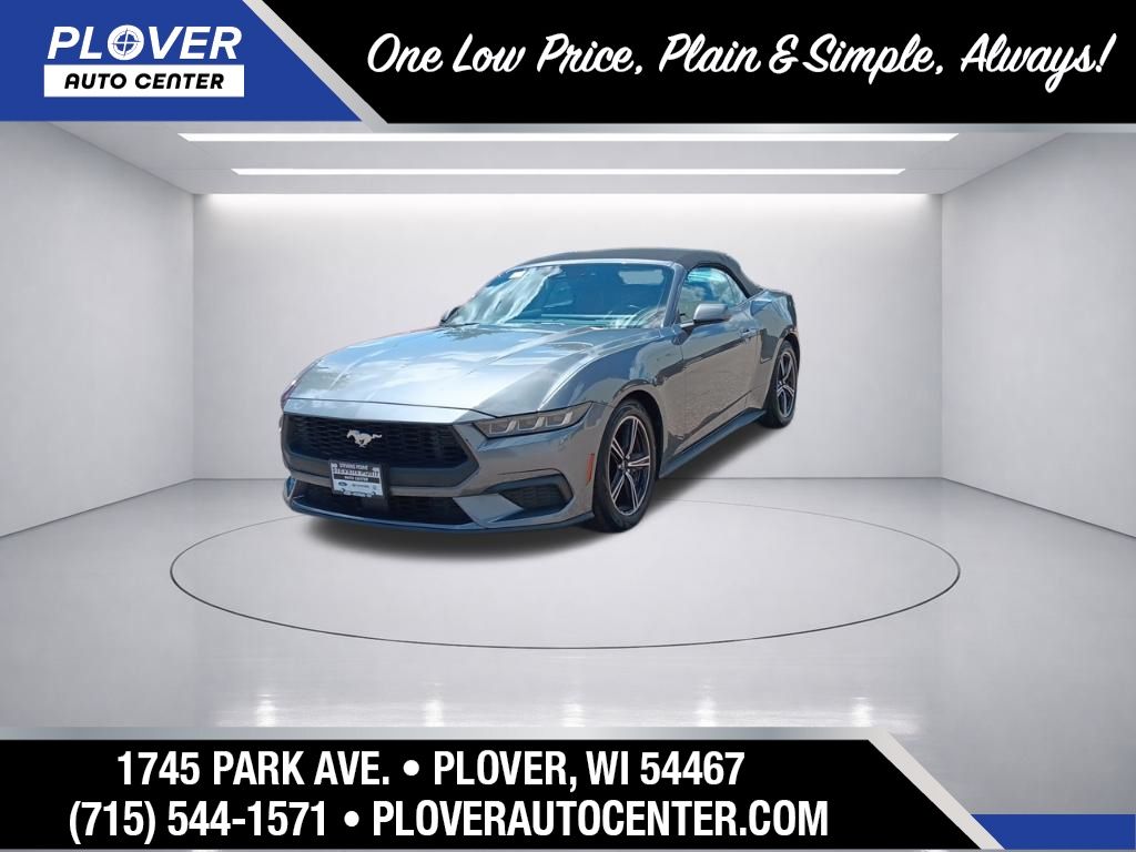 Carbonized Gray Metallic 2024 Ford Mustang EcoBoost Premium Convertible RWD Convertible Rear-Wheel Drive Automatic