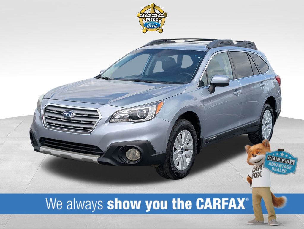 Ice Silver Metallic 2015 Subaru Outback 2.5i Premium Wagon All-Wheel Drive Continuously Variable Transmission