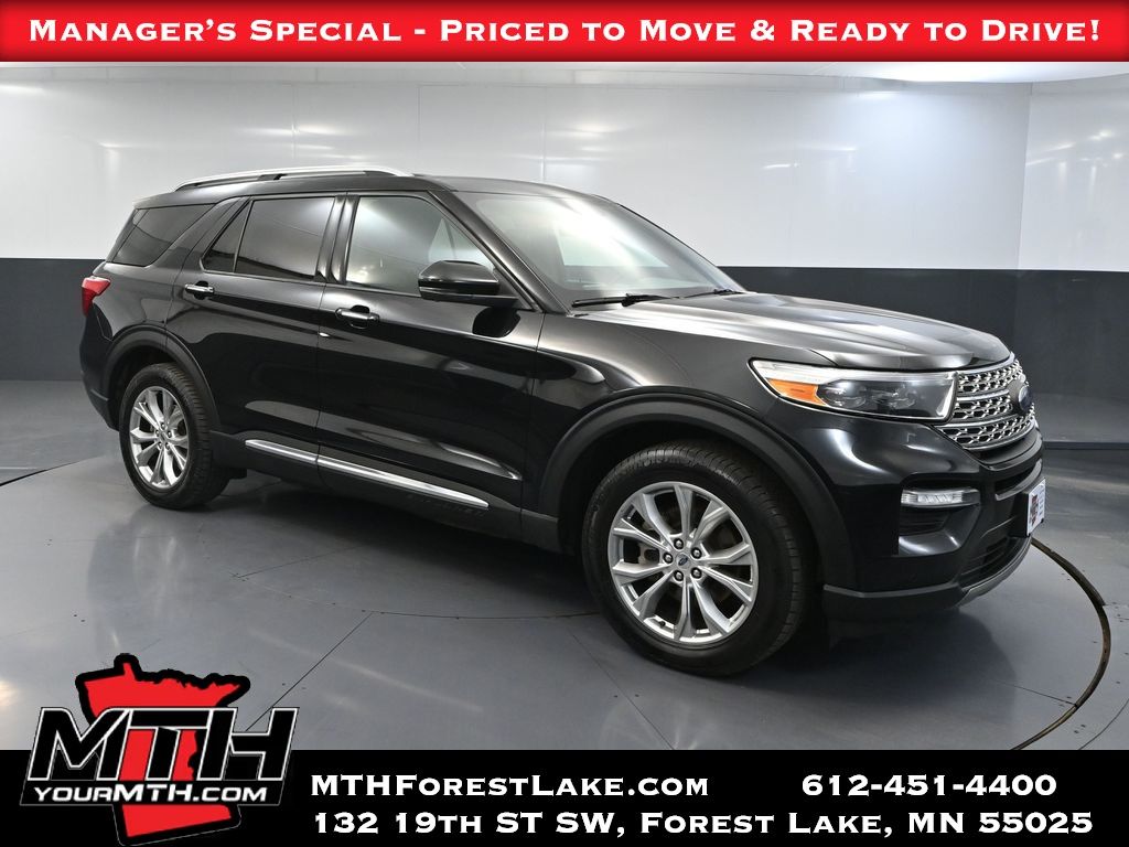 Agate Black Metallic 2020 Ford Explorer SUV / Crossover All-Wheel Drive Automatic
