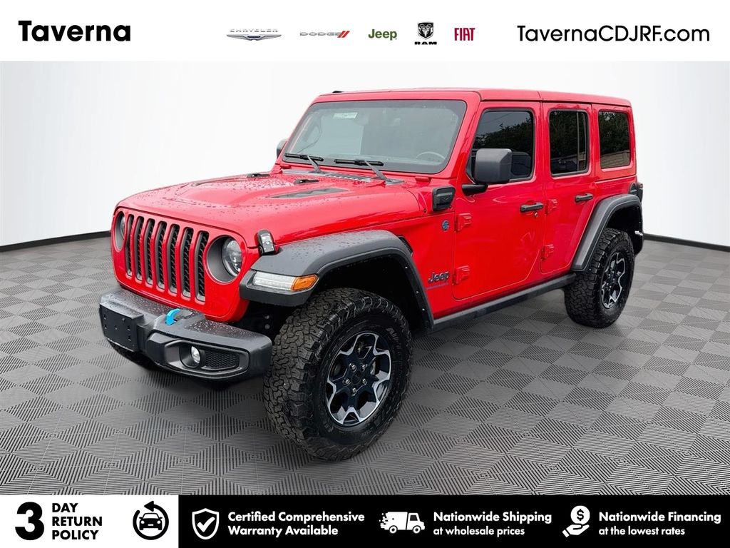 Red Clearcoat 2023 Jeep Wrangler 4xe SUV / Crossover Four-Wheel Drive 8-Speed Automatic