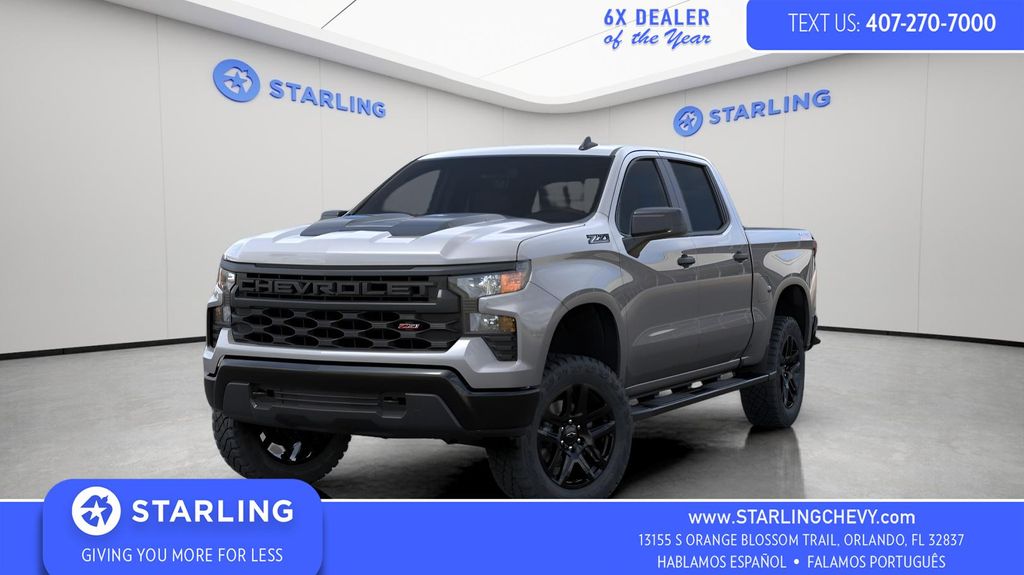 Sterling Gray Metallic 2026 Chevrolet Silverado 1500 Pickup Truck Four-Wheel Drive Automatic