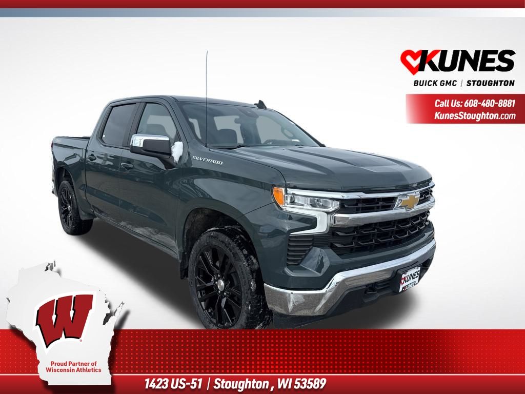 Cypress Gray 2025 Chevrolet Silverado 1500 Pickup Truck Four-Wheel Drive Automatic