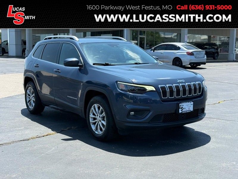Slate Blue Pearlcoat 2021 Jeep Cherokee SUV / Crossover Four-Wheel Drive 9-Speed Automatic