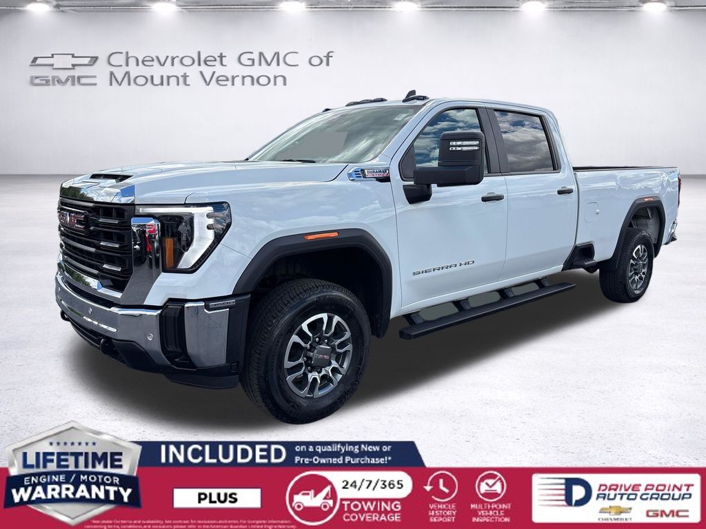 Summit White 2025 GMC Sierra 3500HD Pickup Truck Four-Wheel Drive Automatic