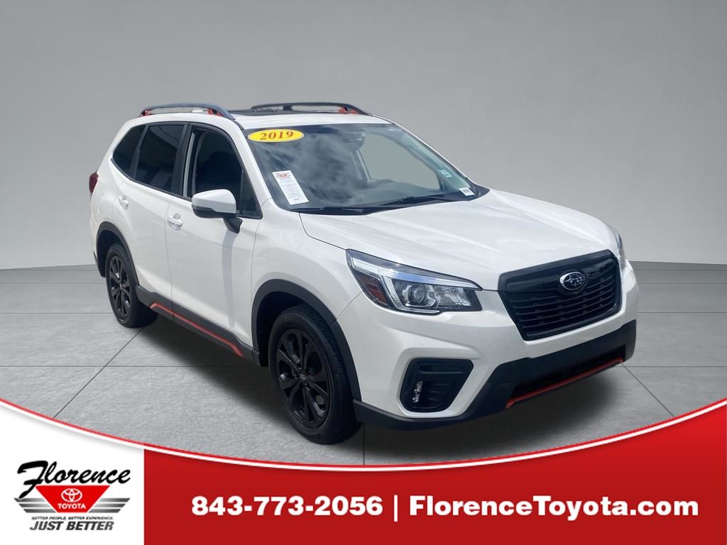 Crystal White Pearl 2019 Subaru Forester SUV / Crossover All-Wheel Drive Continuously Variable Transmission