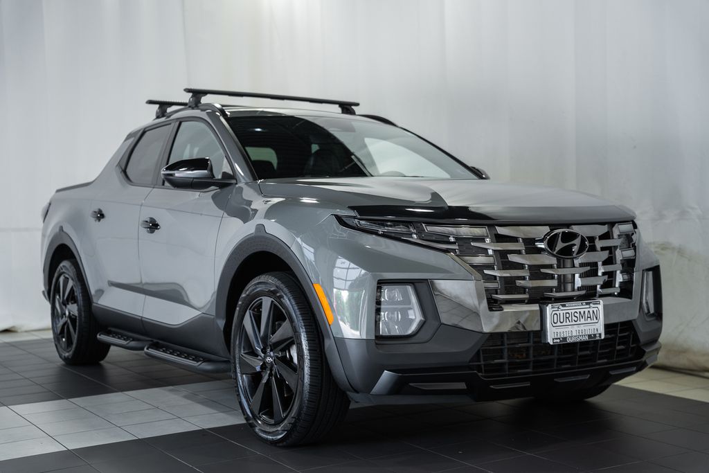 Gray 2024 Hyundai Santa Cruz Pickup Truck All-Wheel Drive Automatic