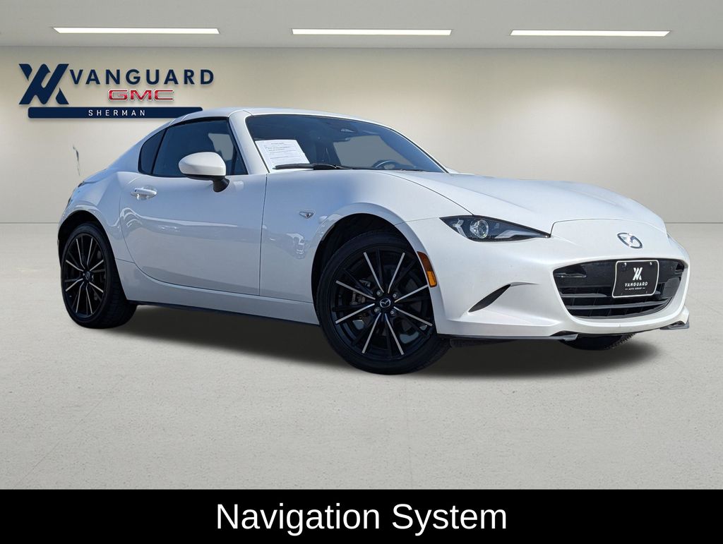 Snowflake White Pearl Mica 2024 Mazda MX-5 Miata Convertible Rear-Wheel Drive 6-Speed Automatic