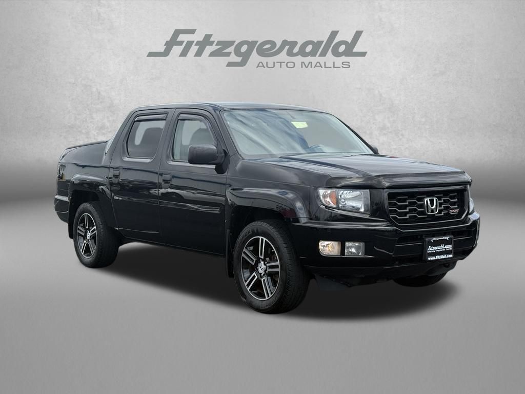 Black 2013 Honda Ridgeline Pickup Truck Four-Wheel Drive 5-Speed Automatic