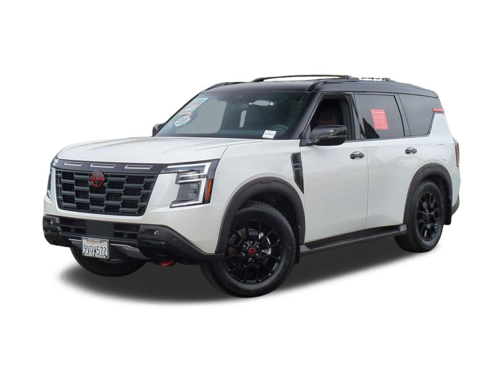 Aspen White/Super Black 2026 Nissan Armada SUV / Crossover Four-Wheel Drive 9-Speed Automatic