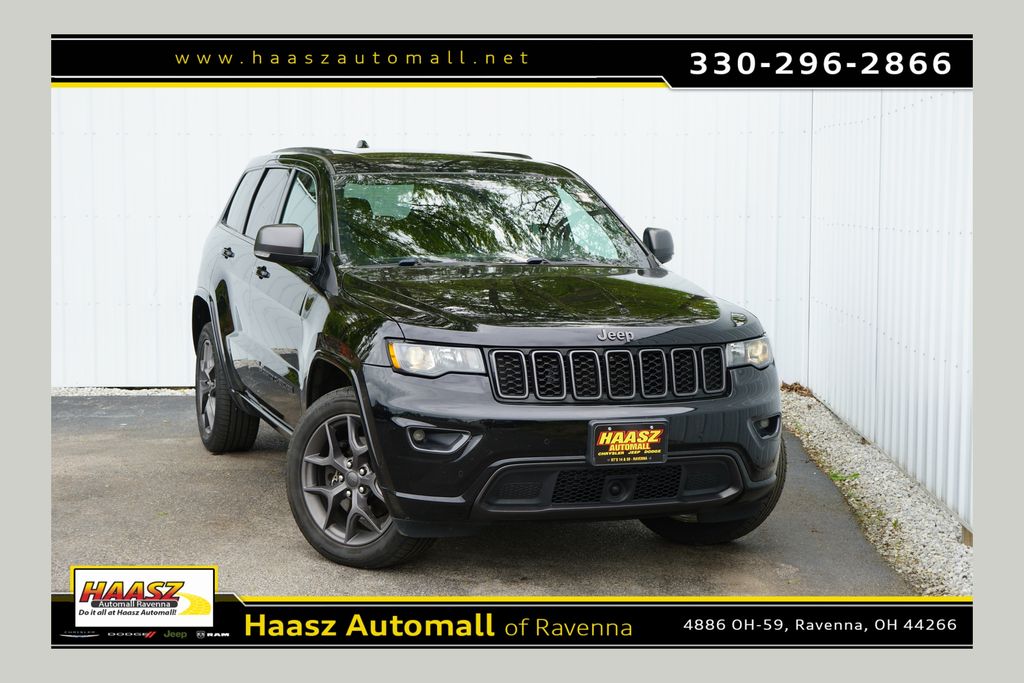 Diamond Black Crystal Pearlcoat 2021 Jeep Grand Cherokee SUV / Crossover Four-Wheel Drive 8-Speed Automatic