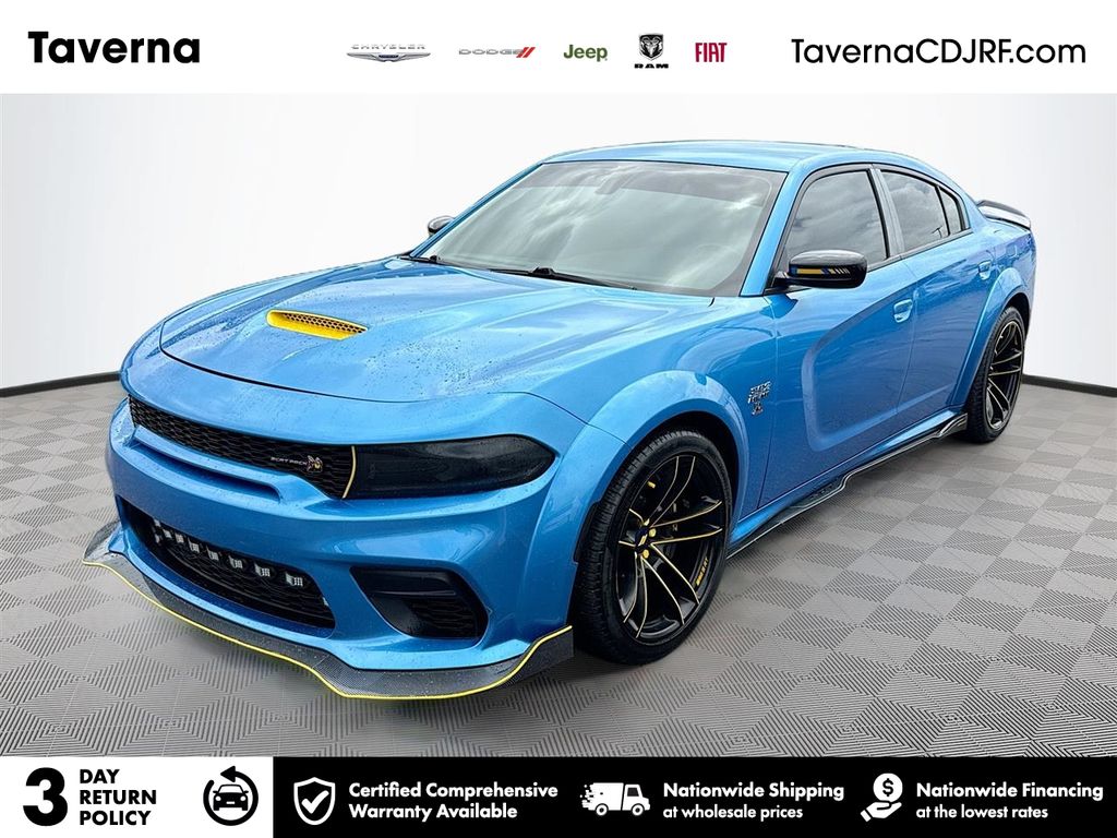 B5 Blue Pearlcoat 2023 Dodge Charger Scat Pack Widebody RWD Sedan Rear-Wheel Drive 8-Speed Automatic