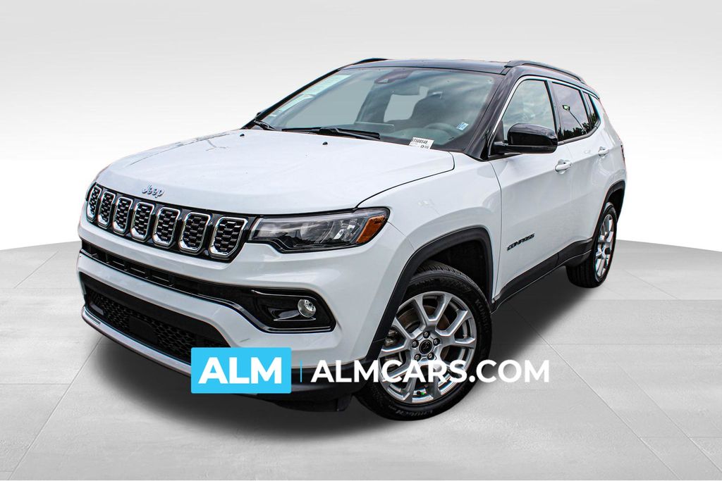 Bright White Clearcoat 2025 Jeep Compass SUV / Crossover Four-Wheel Drive 8-Speed Automatic