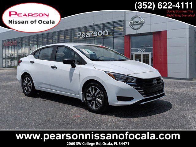 White (Fresh Powder) 2025 Nissan Versa Sedan Front-Wheel Drive Continuously Variable Transmission