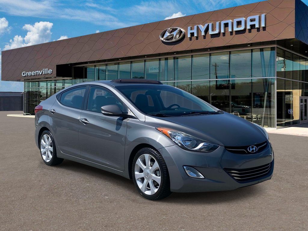 Harbor Gray Metallic 2013 Hyundai Elantra Limited FWD Sedan Front-Wheel Drive 6-Speed Automatic Overdrive