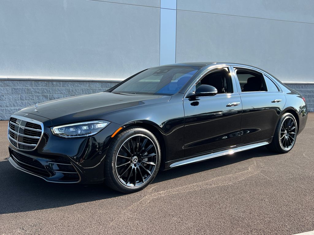 Obsidian Black Metallic 2024 Mercedes-Benz S-Class Sedan All-Wheel Drive 9-Speed Automatic