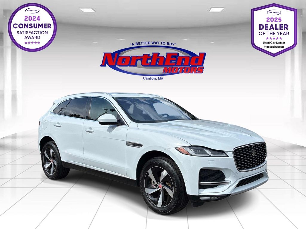 White 2021 Jaguar F-PACE SUV / Crossover All-Wheel Drive 8-Speed Automatic