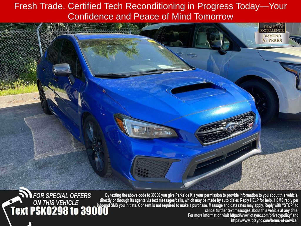 Blue Pearl 2019 Subaru WRX STI Sedan 6-Speed Manual
