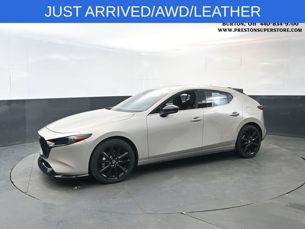 Gray (Platinum Quartz Metallic) 2025 Mazda MAZDA3 2.5 Turbo Premium Plus Hatchback AWD Hatchback All-Wheel Drive 6-Speed Automatic
