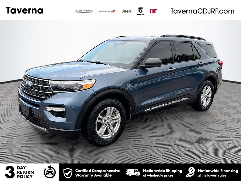 Blue Metallic 2020 Ford Explorer SUV / Crossover Rear-Wheel Drive Automatic