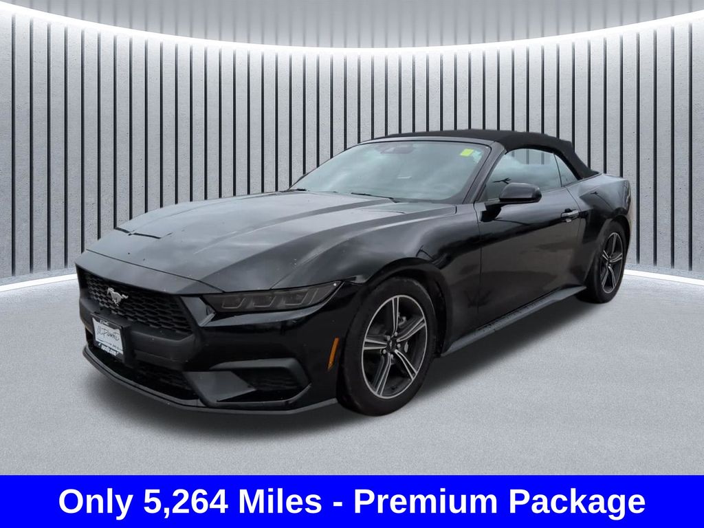 Shadow Black 2025 Ford Mustang Convertible Rear-Wheel Drive Automatic