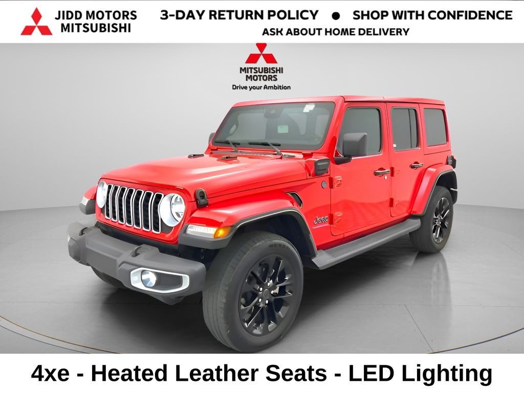 Firecracker Red Clearcoat 2025 Jeep Wrangler 4xe SUV / Crossover Four-Wheel Drive 8-Speed Automatic