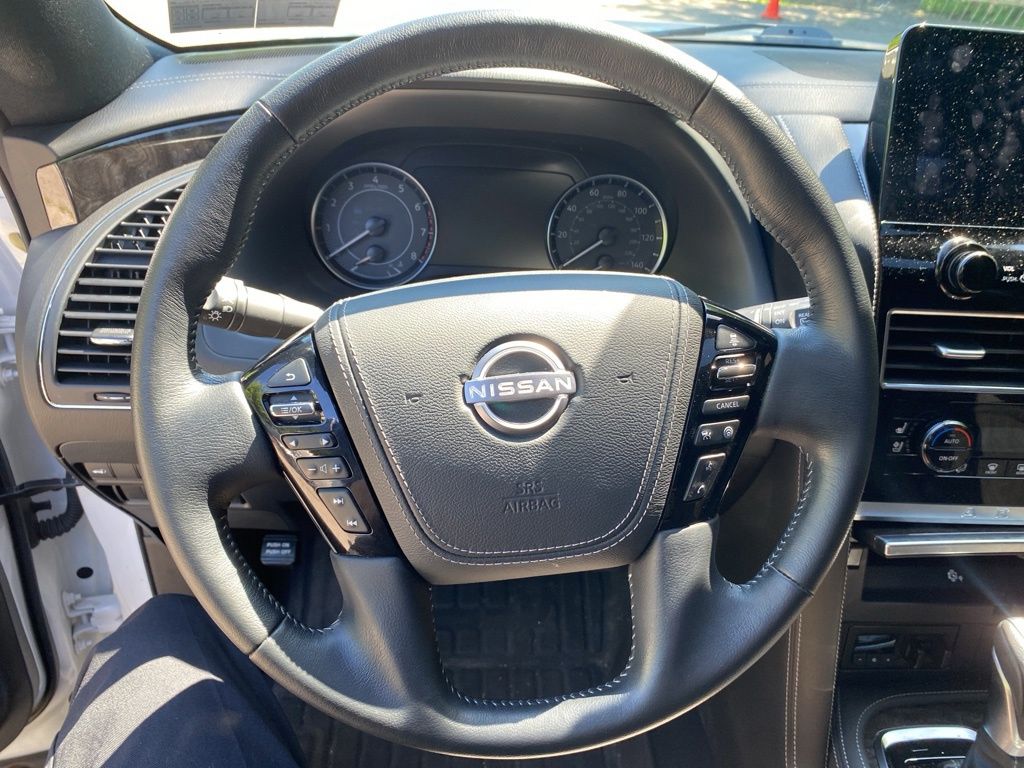2024 Nissan Armada Platinum White at John Sisson Motors