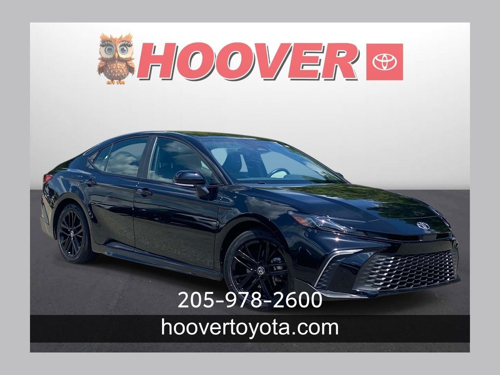 Midnight Black Metallic 2025 Toyota Camry Sedan Front-Wheel Drive Continuously Variable Transmission