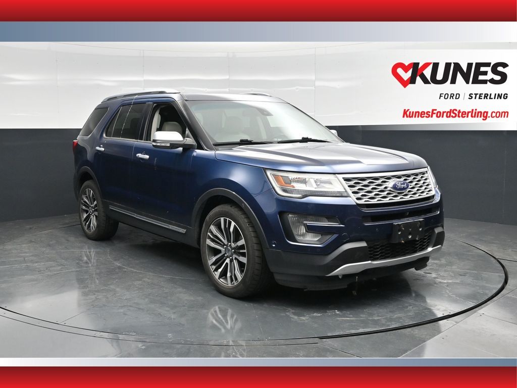 Blue 2016 Ford Explorer Platinum 4WD SUV / Crossover All-Wheel Drive 6-Speed Automatic