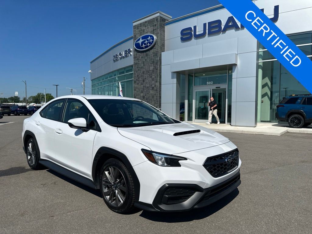 Ceramic White 2023 Subaru WRX Sedan All-Wheel Drive 6-Speed Manual