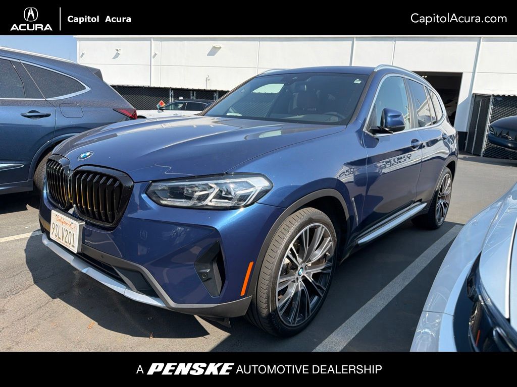 Marina Bay Blue Metallic 2022 BMW X3 SUV / Crossover Rear-Wheel Drive 8-Speed Automatic