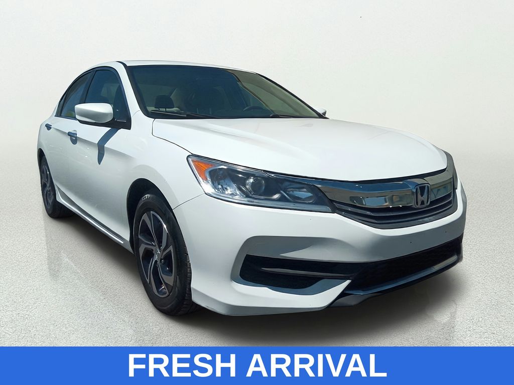 White 2017 Honda Accord LX FWD Sedan Front-Wheel Drive Continuously Variable Transmission