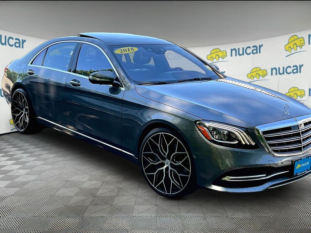 Gray 2018 Mercedes-Benz S-Class Sedan All-Wheel Drive 9-Speed Automatic