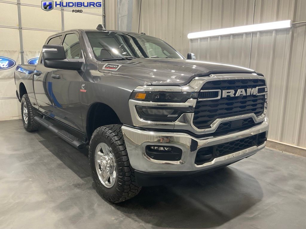 Gray (Granite Crystal Metallic Clearcoat) 2025 RAM 2500 Tradesman Crew Cab 4WD Pickup Truck Four-Wheel Drive 8-Speed Automatic