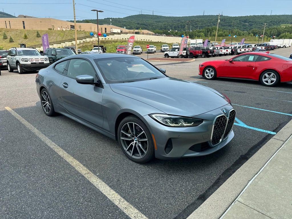 Bluestone Metallic 2021 BMW 4 Series Coupe All-Wheel Drive 8-Speed Automatic
