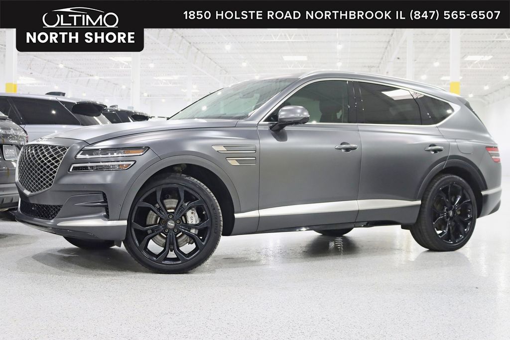 Melbourne Gray 2022 Genesis GV80 3.5T Prestige Signature AWD SUV / Crossover All-Wheel Drive 8-Speed Automatic