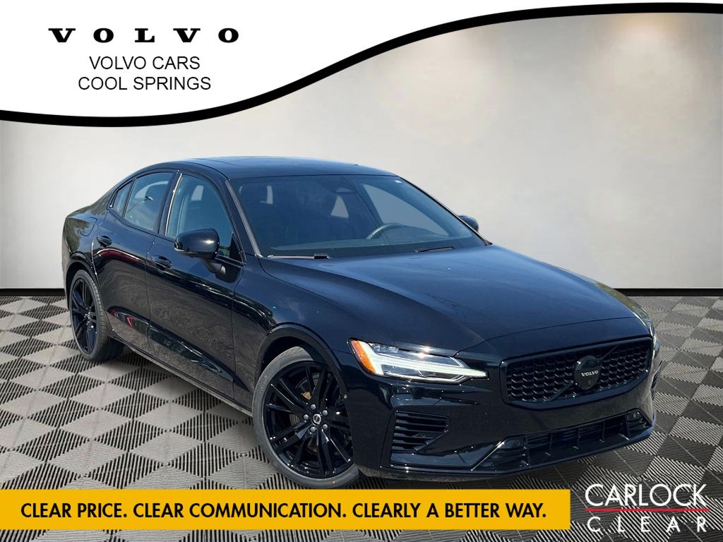 Onyx Black Metallic 2023 Volvo S60 Recharge T8 Plus Black Edition eAWD Sedan All-Wheel Drive Automatic