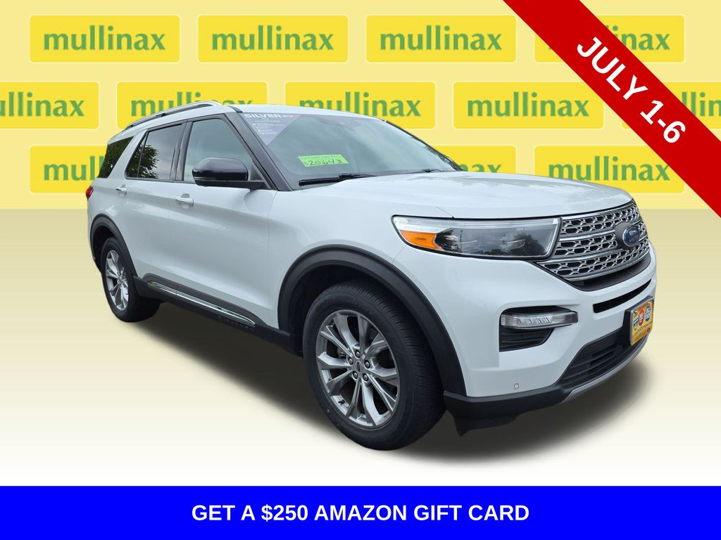 Oxford White 2021 Ford Explorer SUV / Crossover All-Wheel Drive Automatic