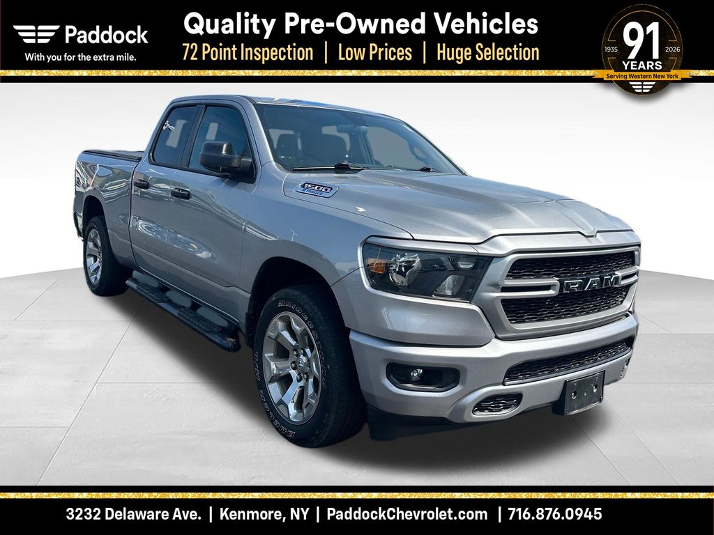 Billet Silver Metallic Clearcoat 2023 RAM 1500 Pickup Truck Four-Wheel Drive 8-Speed Automatic