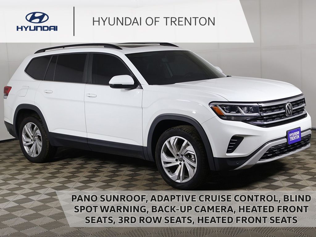 Pure White 2023 Volkswagen Atlas 8-Speed Automatic